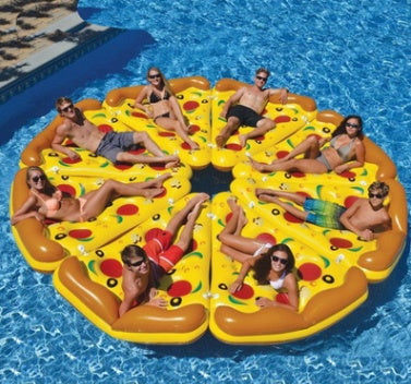X Inflatable Pizza Sleeping Bed Water Hammock Lounger Chair Float
