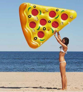X Inflatable Pizza Sleeping Bed Water Hammock Lounger Chair Float