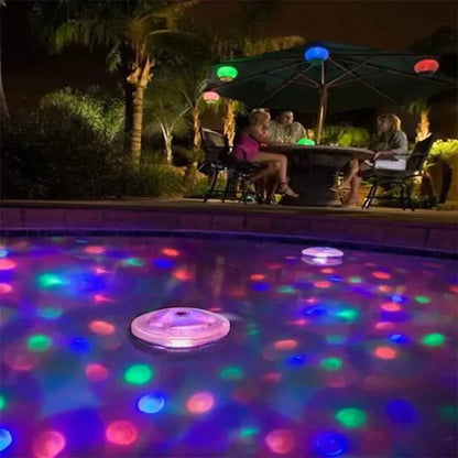 X 2-Pack: LED Color Changing Floating Pool Lights with 8 Modes Lighting