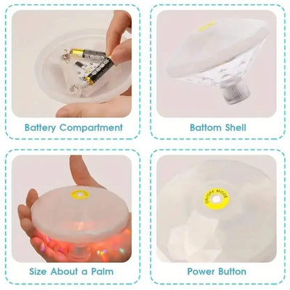 X 2-Pack: LED Color Changing Floating Pool Lights with 8 Modes Lighting