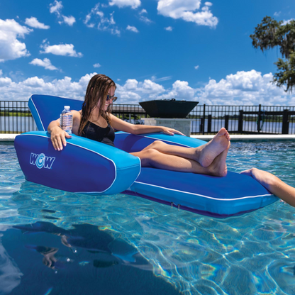 X WOW Watersports Modern Lounger Pool Float with Cupholder