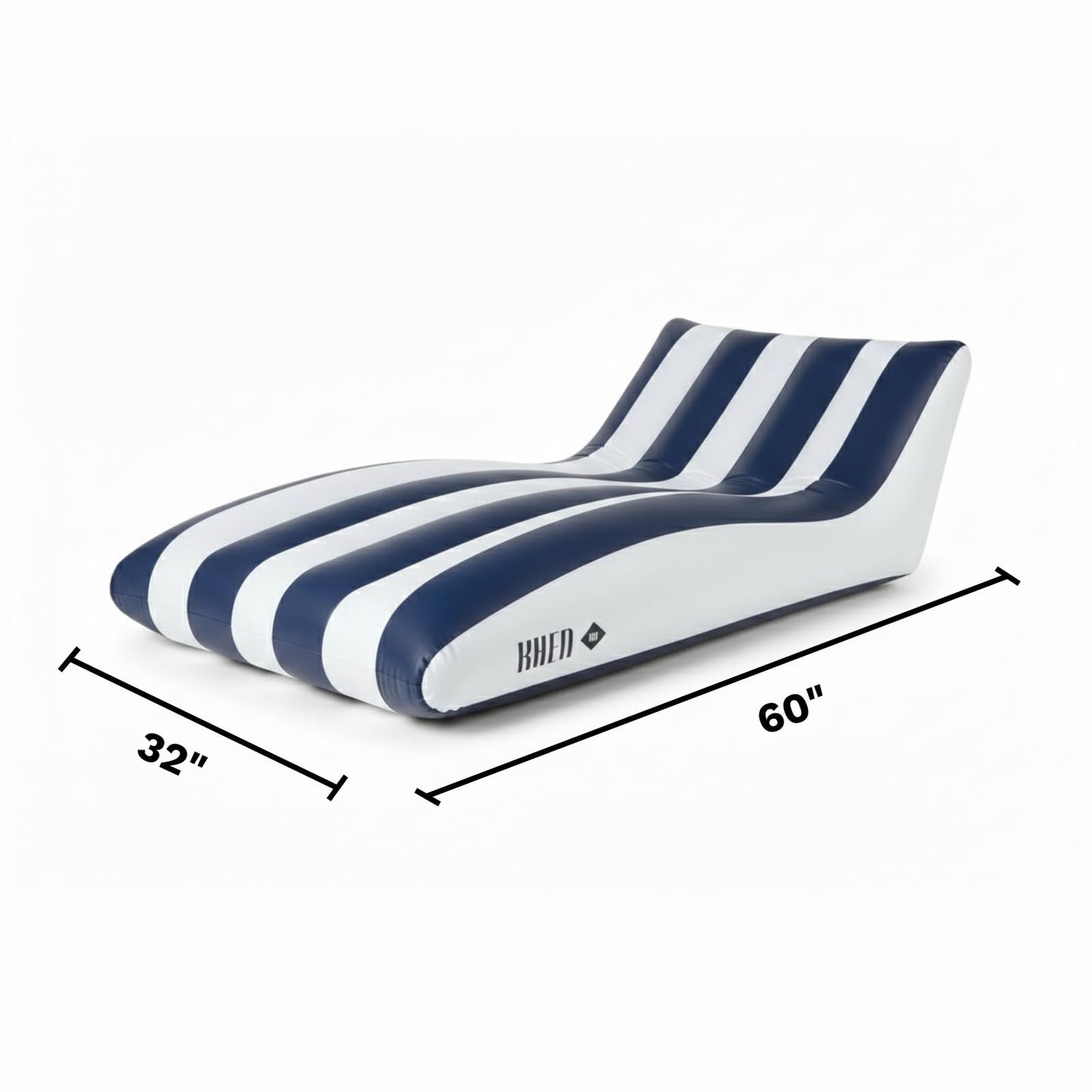 X Mediterranean Stripe Pool Lounger