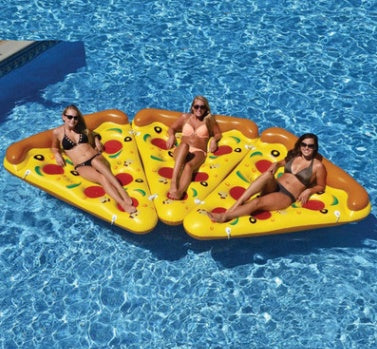 X Inflatable Pizza Sleeping Bed Water Hammock Lounger Chair Float