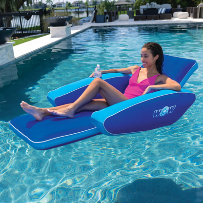 X WOW Watersports Modern Lounger Pool Float with Cupholder