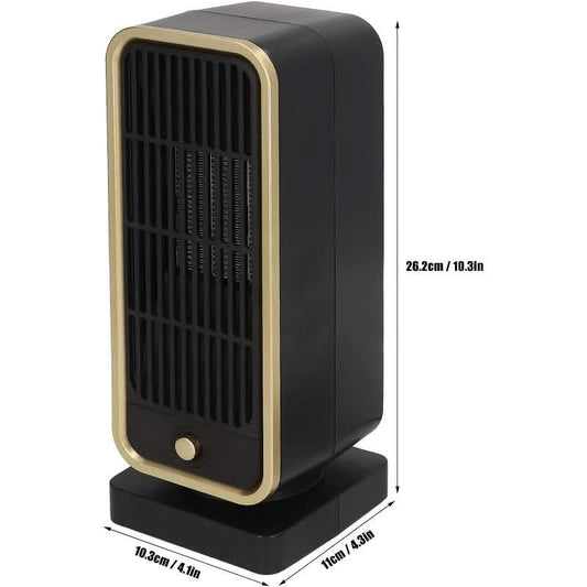 X 500W Portable Ceramic Space Heater with Safety Tip-Over Protection