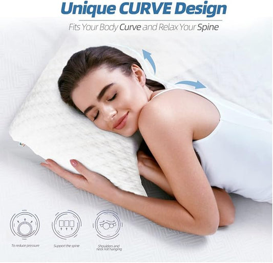 X Adjustable Memory Foam King Size Pillow