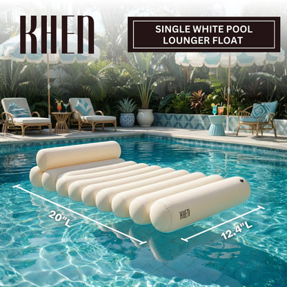 X Bubble White Pool Lounger