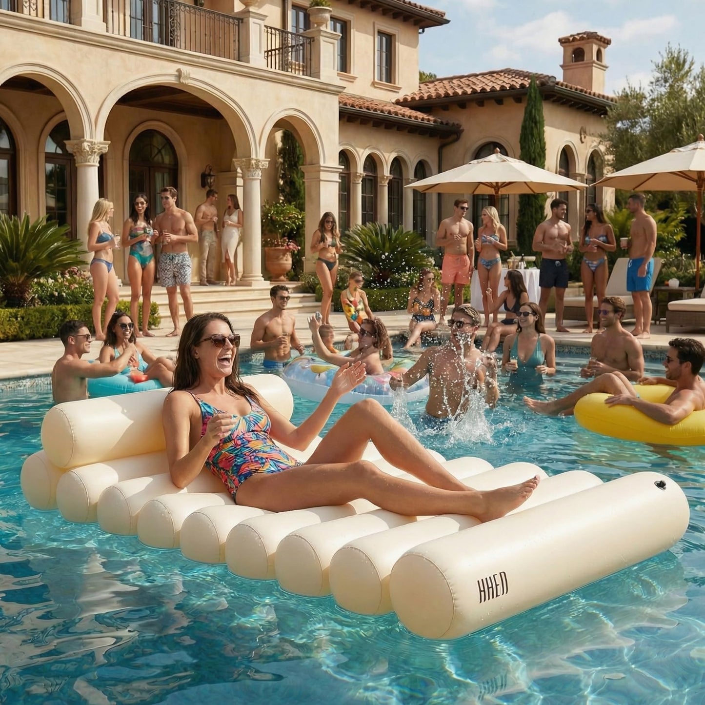 X Bubble White Pool Lounger