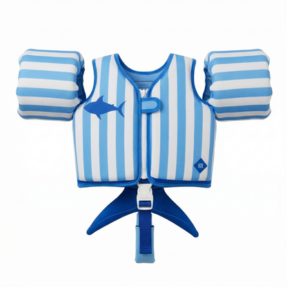 X Floating Jackets with Sleeves for Pool or Beach | 1-3 Years | Blue Shark