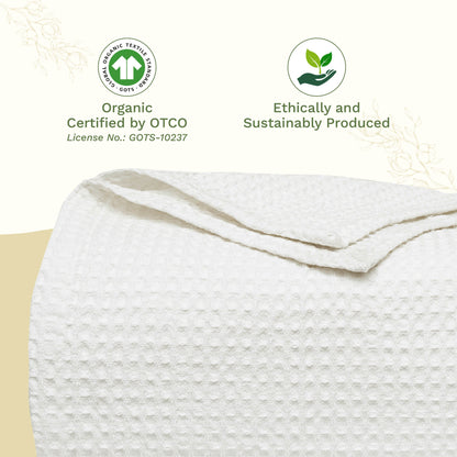 X 100% cotton Waffle Weave Blanket