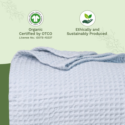X 100% cotton Waffle Weave Blanket