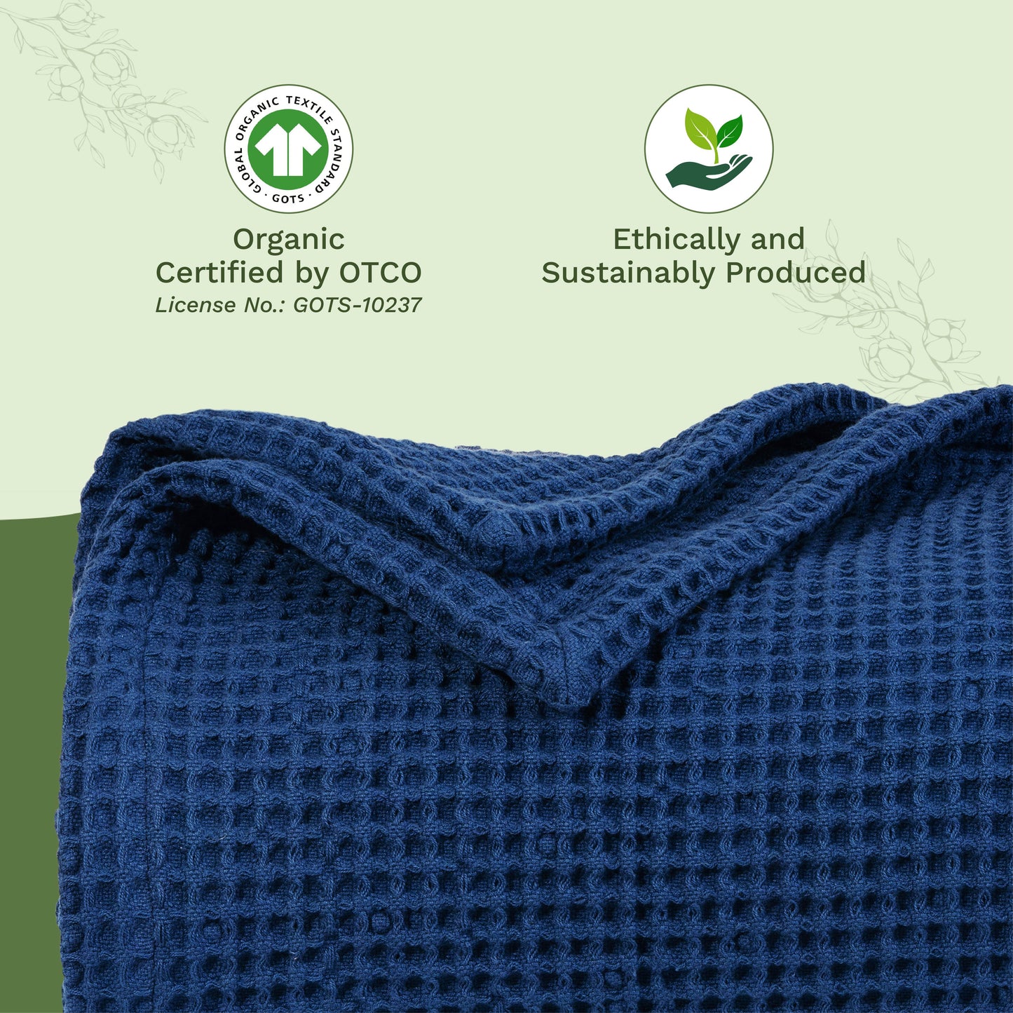 X 100% cotton Waffle Weave Blanket