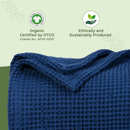 X 100% cotton Waffle Weave Blanket