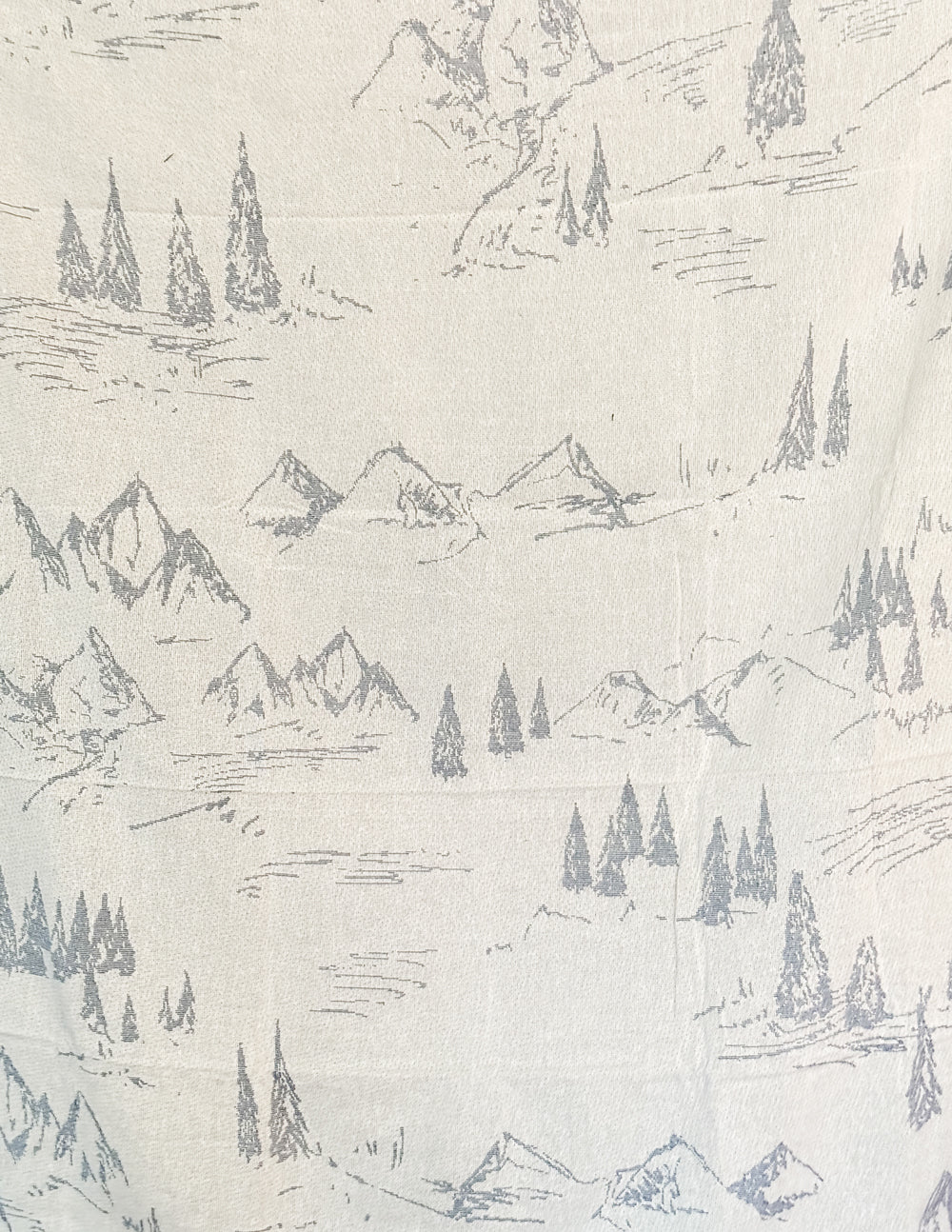 X Mountainscape Throw Blanket