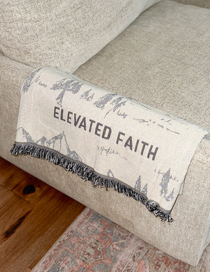 X Mountainscape Throw Blanket