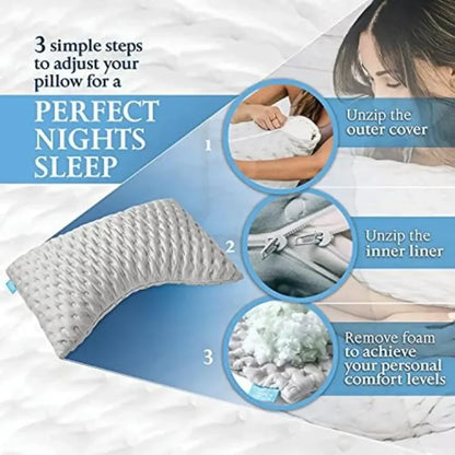X Adjustable Memory Foam King Size Pillow