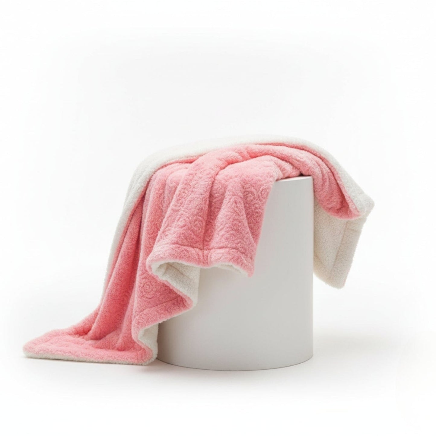 X DaDa Bedding Luxury Blossom Pink Rose Buds Throw Blanket