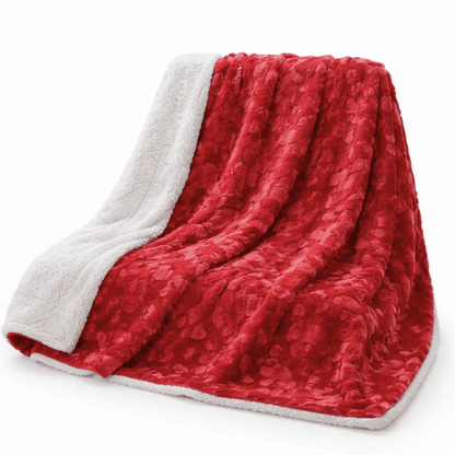 X DaDa Bedding Luxury Romantic Red Throw Blanket