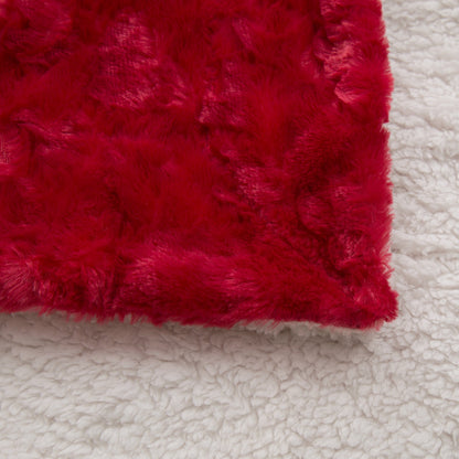 X DaDa Bedding Luxury Romantic Red Throw Blanket