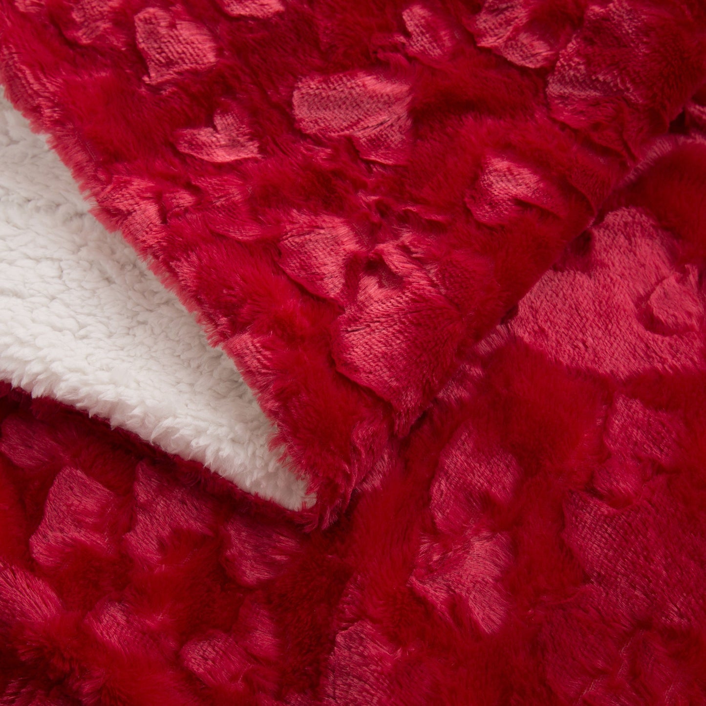 X DaDa Bedding Luxury Romantic Red Throw Blanket