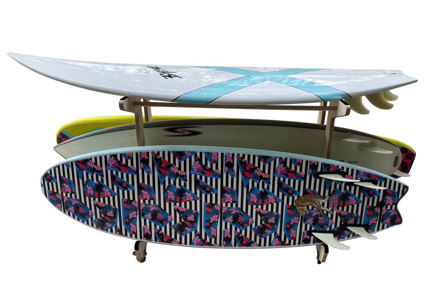 X THE DROP IN surfboard storage work bench