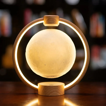 X Floating Moon Lamp with Bluetooth Speaker and Colorful Lights