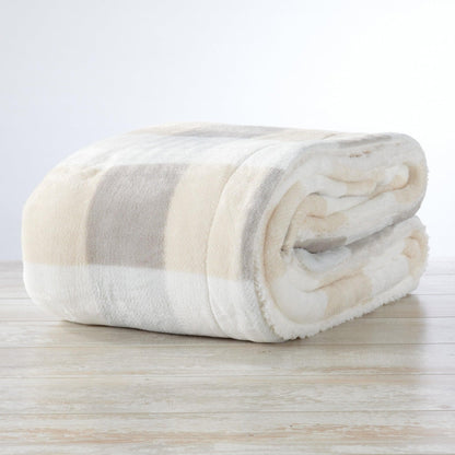 X Velvet Plush Sherpa Luxury Bed Blanket - Kinsley Collection