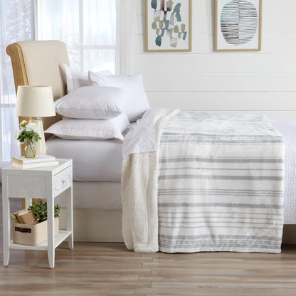 X Velvet Plush Sherpa Luxury Bed Blanket - Kinsley Collection