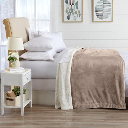X Velvet Plush Sherpa Luxury Bed Blanket - Kinsley Collection