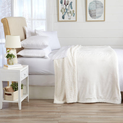 X Velvet Plush Sherpa Luxury Bed Blanket - Kinsley Collection