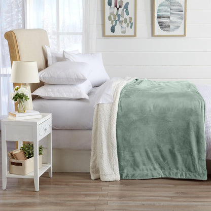 X Velvet Plush Sherpa Luxury Bed Blanket - Kinsley Collection