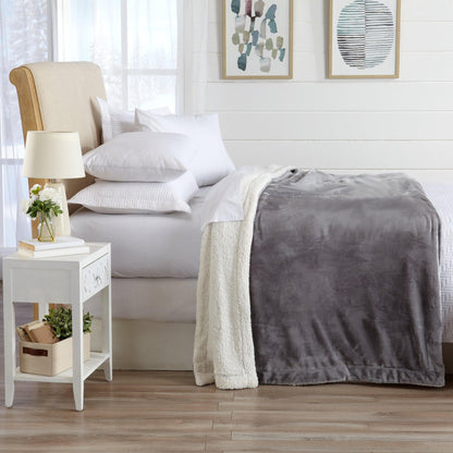 X Velvet Plush Sherpa Luxury Bed Blanket - Kinsley Collection