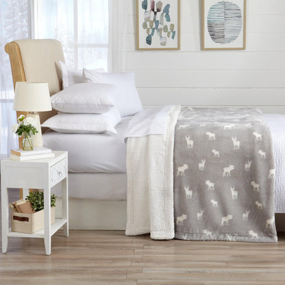 X Velvet Plush Sherpa Luxury Bed Blanket - Kinsley Collection