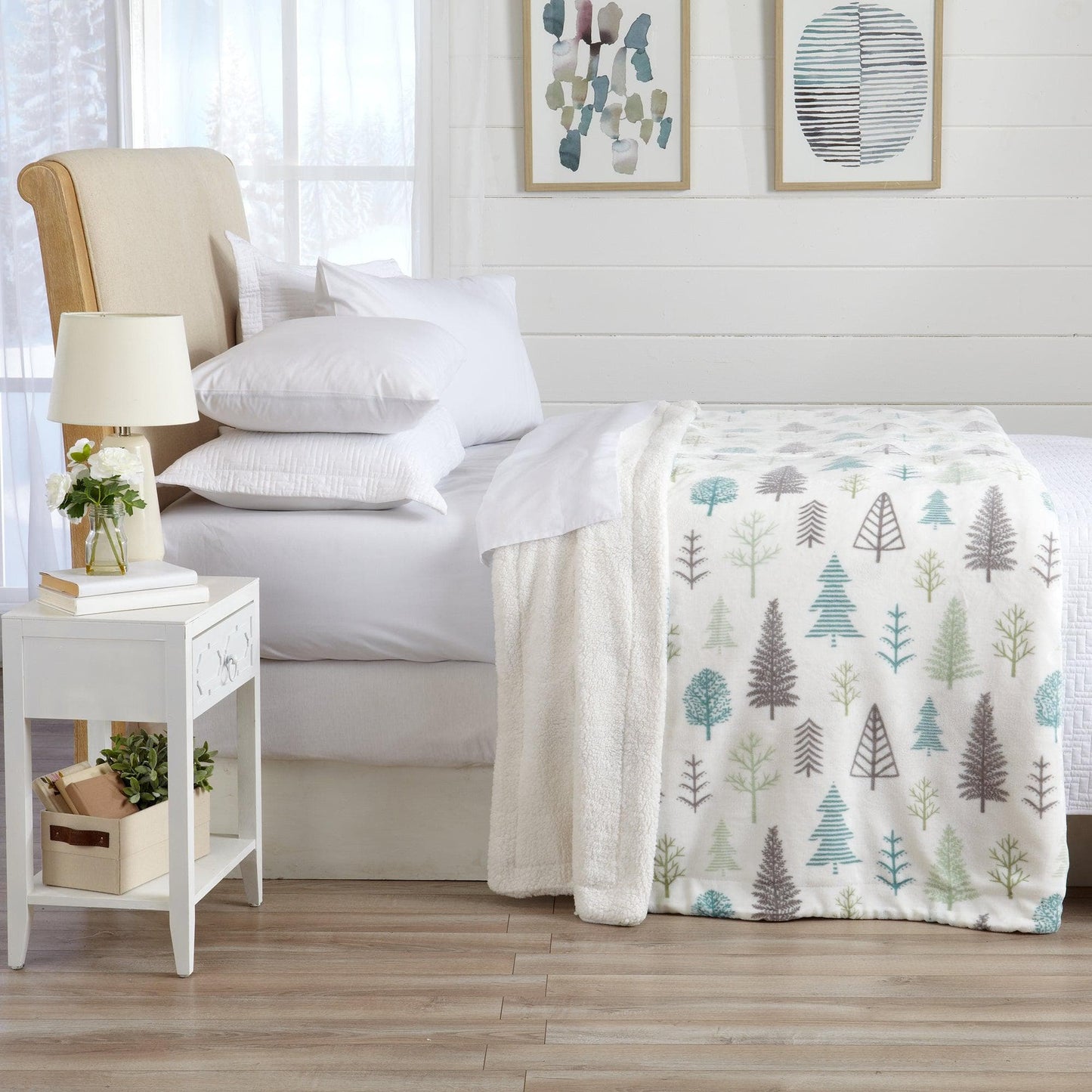 X Velvet Plush Sherpa Luxury Bed Blanket - Kinsley Collection