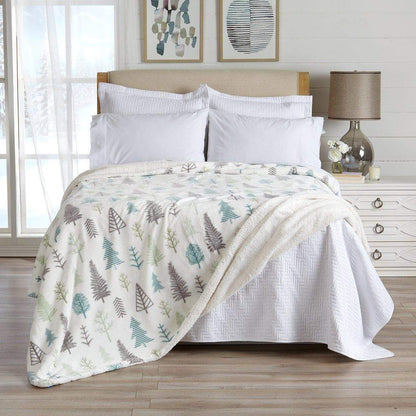X Velvet Plush Sherpa Luxury Bed Blanket - Kinsley Collection
