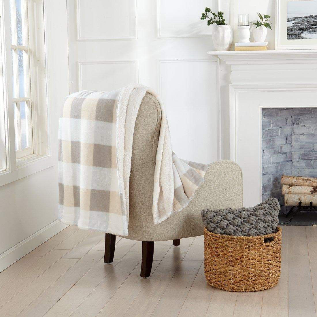 X Velvet Plush Sherpa Luxury Bed Blanket - Kinsley Collection
