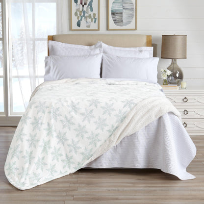 X Velvet Plush Sherpa Luxury Bed Blanket - Kinsley Collection