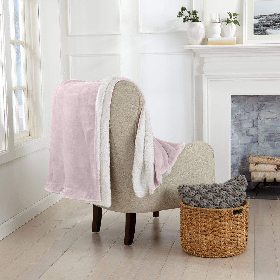 X Velvet Plush Sherpa Luxury Bed Blanket - Kinsley Collection