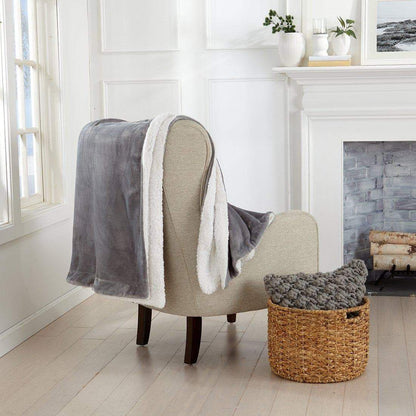 X Velvet Plush Sherpa Luxury Bed Blanket - Kinsley Collection