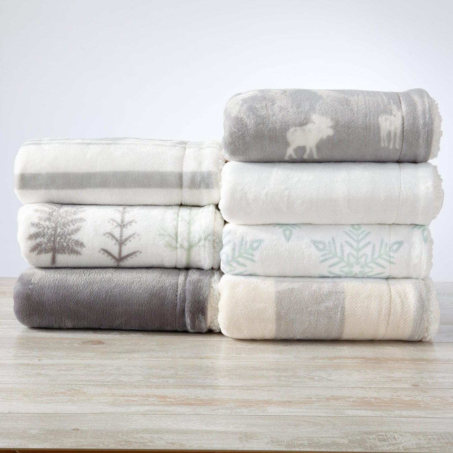 X Velvet Plush Sherpa Luxury Bed Blanket - Kinsley Collection