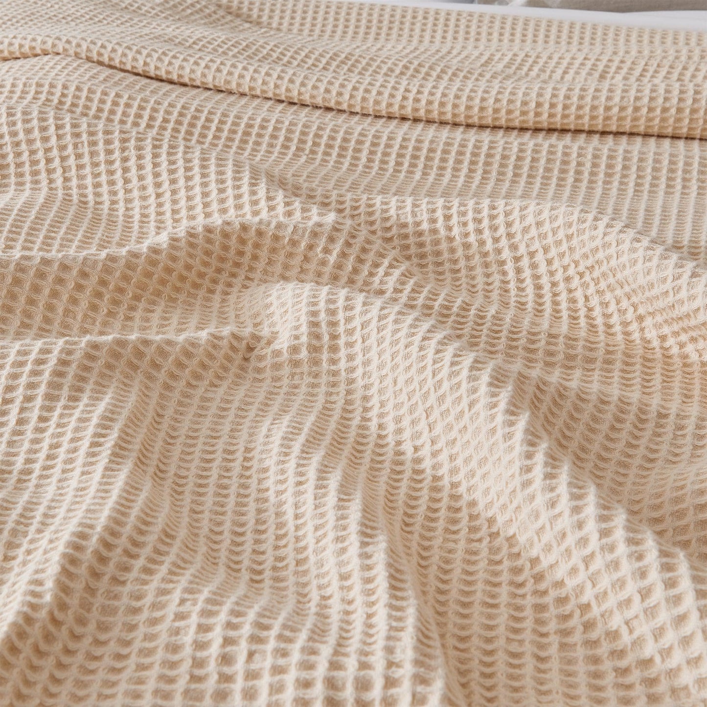 X 100% Cotton Waffle Weave Blanket - Mikala Collection
