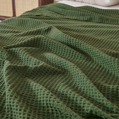 X 100% Cotton Waffle Weave Blanket - Mikala Collection