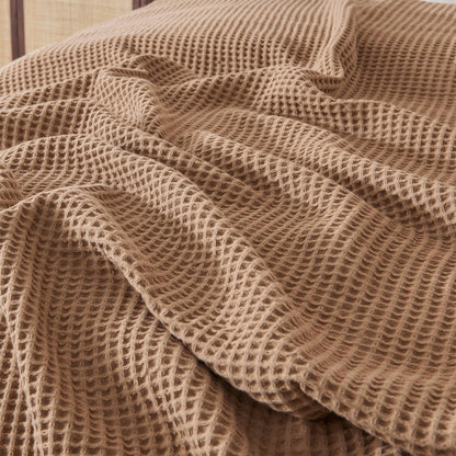 X 100% Cotton Waffle Weave Blanket - Mikala Collection