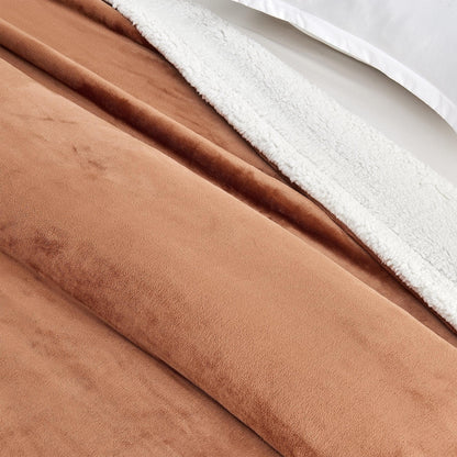X Velvet Plush Sherpa Luxury Bed Blanket - Kinsley Collection