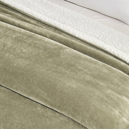 X Velvet Plush Sherpa Luxury Bed Blanket - Kinsley Collection
