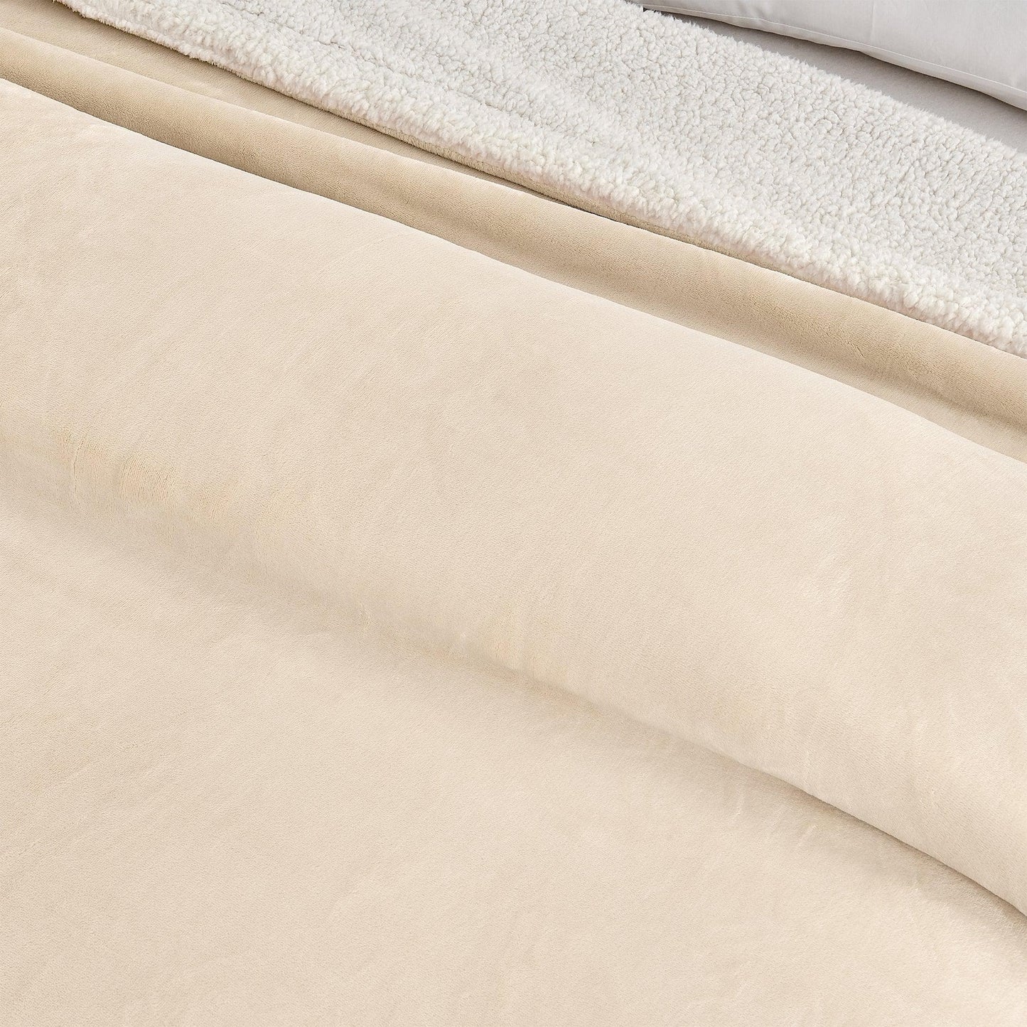 X Velvet Plush Sherpa Luxury Bed Blanket - Kinsley Collection