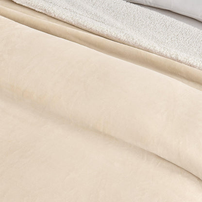 X Velvet Plush Sherpa Luxury Bed Blanket - Kinsley Collection