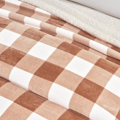 X Velvet Plush Sherpa Luxury Bed Blanket - Kinsley Collection