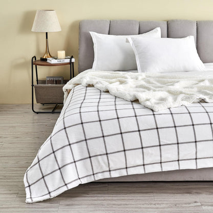 X Velvet Plush Sherpa Luxury Bed Blanket - Kinsley Collection