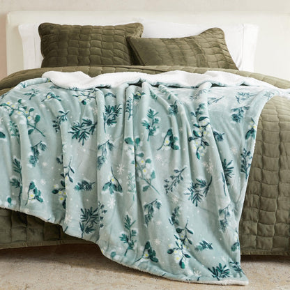 X Velvet Plush Sherpa Luxury Bed Blanket - Kinsley Collection